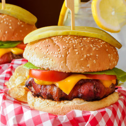 The Ultimate Bacon Wrapped Cheeseburger