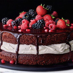 The Ultimate Decadent Chocolate-and-Cream Layer Cake