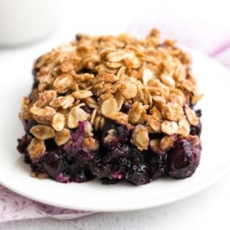 The Ultimate Healthy Blueberry Crumble