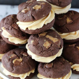 These Chewy Reese's Peanut Butter Sandwich Cookies Are So Delicious