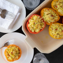 These Chicken Stuffed Peppers Are a Refreshing Change of Pace