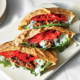 These Grilled Lamb and Feta Pita Sandwiches Have Less Than 300 Calories