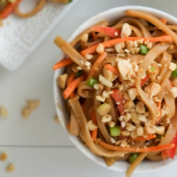 These peanut sesame noodles are ready in less time than it takes to order t
