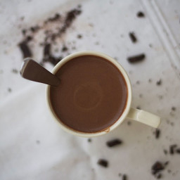 Thick and Creamy Coconut Milk Hot Chocolate