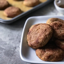 Thick and Soft Keto Snickerdoodle Cookies