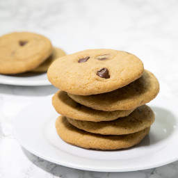 Thin and Chewy Gluten Free Chocolate Chip Cookies
