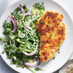 This Crispy Chicken Milanese With a Simple Side Salad Takes Just 20 Minutes