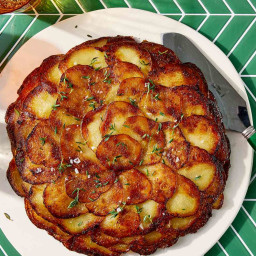 This Garlicky Potato Galette Is Crispy on the Outside, Tender on the Inside