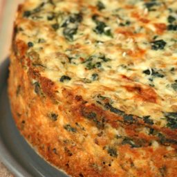 Three Cheese And Spinach Quiche