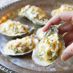 Three-Cheese Baked Oysters Recipe