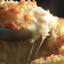 Three Cheese Mac and Cheese with Panko Bread Crumb Topping