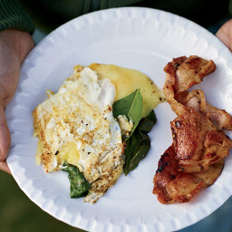 Three-Egg Omelets with Whisky Bacon