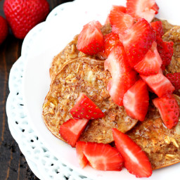 Three Ingredient Oat Pancakes for One