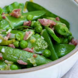 Three Pea Saute with (or without) Turkey Bacon