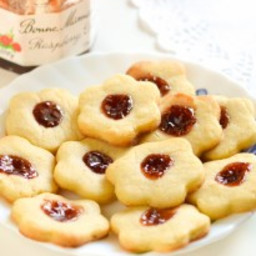 Thumbprint Raspberry Jam Cookies