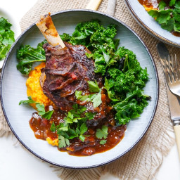 Thyme and Balsamic Slow Cooker Lamb Shanks