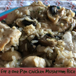 Thyme for a One Pan Chicken Mushroom Rice Skillet