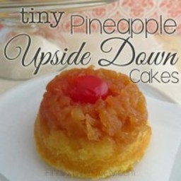 Tiny Pineapple Upside Down Cakes