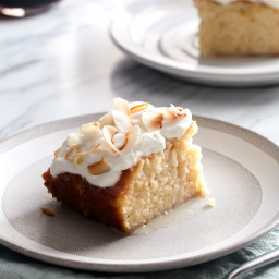 Tipsy Coconut Tres Leches Cake