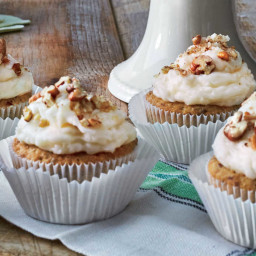 Toasted Coconut-Pecan Cupcakes with Coconut-Cream Cheese Frosting Recipe