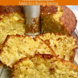 Toasted Coconut Pineapple Pound Cake