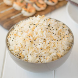 Toasted coconut rice