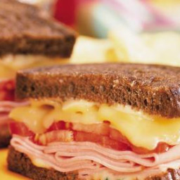 Toasted Ham and Gouda Sandwiches