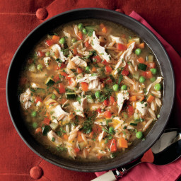 Toasted Orzo Chicken Soup