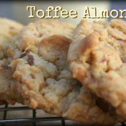 Toffee Almond Cookies