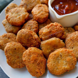 Tofu 'McNuggets' with Spicy BBQ Dip (Vegan Nuggets Recipe)