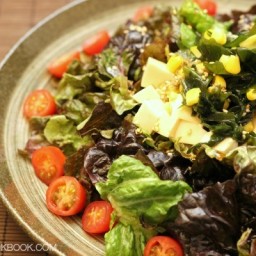 Tofu Salad with Sesame Ponzu Dressing