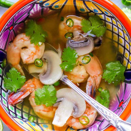 Tom Yum Soup (Spicy Thai Soup with Shrimp)