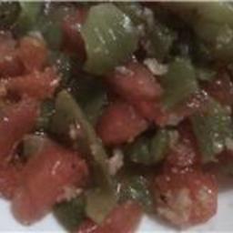 Tomato and Green Pepper Salad, Fez Style