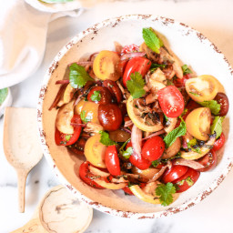 Tomato And Herb Salad With Roasted Lemons