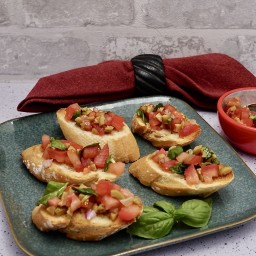 Tomato and olive bruschetta recipe