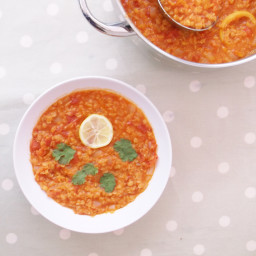 Tomato and Red Lentil Soup (Vegan)