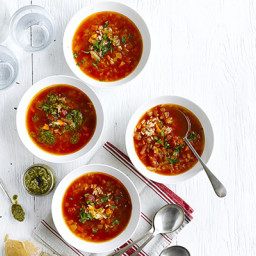 Tomato and rice soup