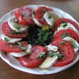 Tomato and Spinach with Mozzarella