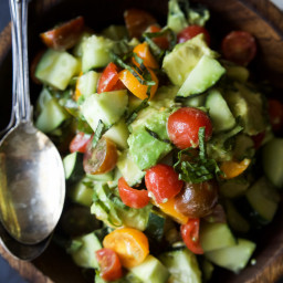 Tomato Avocado Cucumber Salad