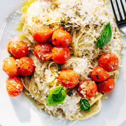 Tomato Basil Pasta with Parmesan Cheese