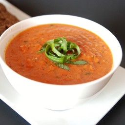 Tomato Basil Soup with Chicken