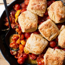 Tomato Cobbler With Ricotta Biscuits