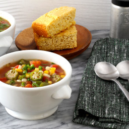 Tomato, Corn, and Okra Soup