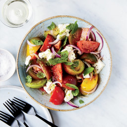 Tomato-Feta Salad with Lime and Mint