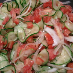 Tomato, Onion, and Cucumber Salad