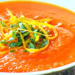 Tomato orange soup.