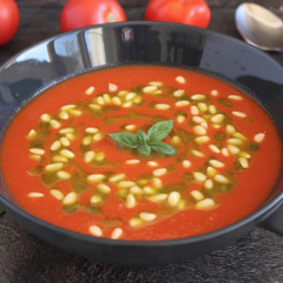 Tomato Soup with Basil Oil