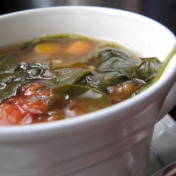 Tomato Spinach Slow Cooker Soup - 0 Points