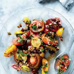 Tomatoes With Capers, Almonds and Herbs