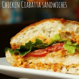 Tomato Pesto  and  Chicken Cibatta Sandwiches